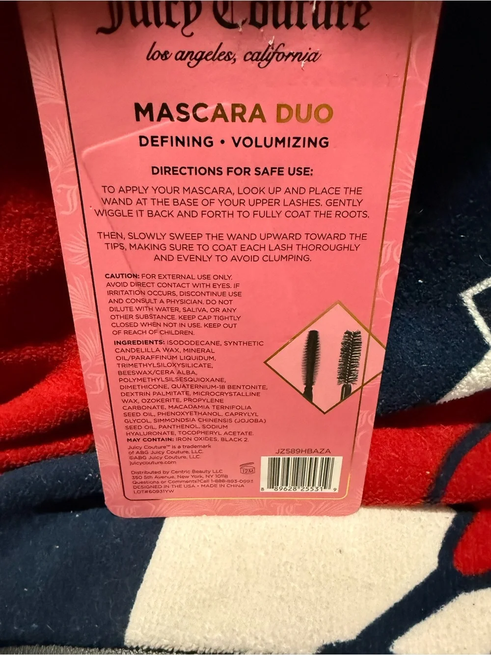 Juicy Couture Mascara Duo in Black & Gold Packaging